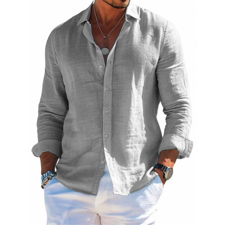 Men's Long Sleeve Casual Shit - Image 4
