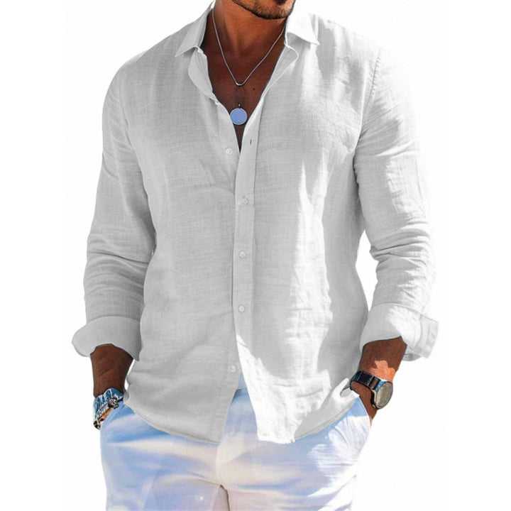 Men's Long Sleeve Casual Shit - Image 8